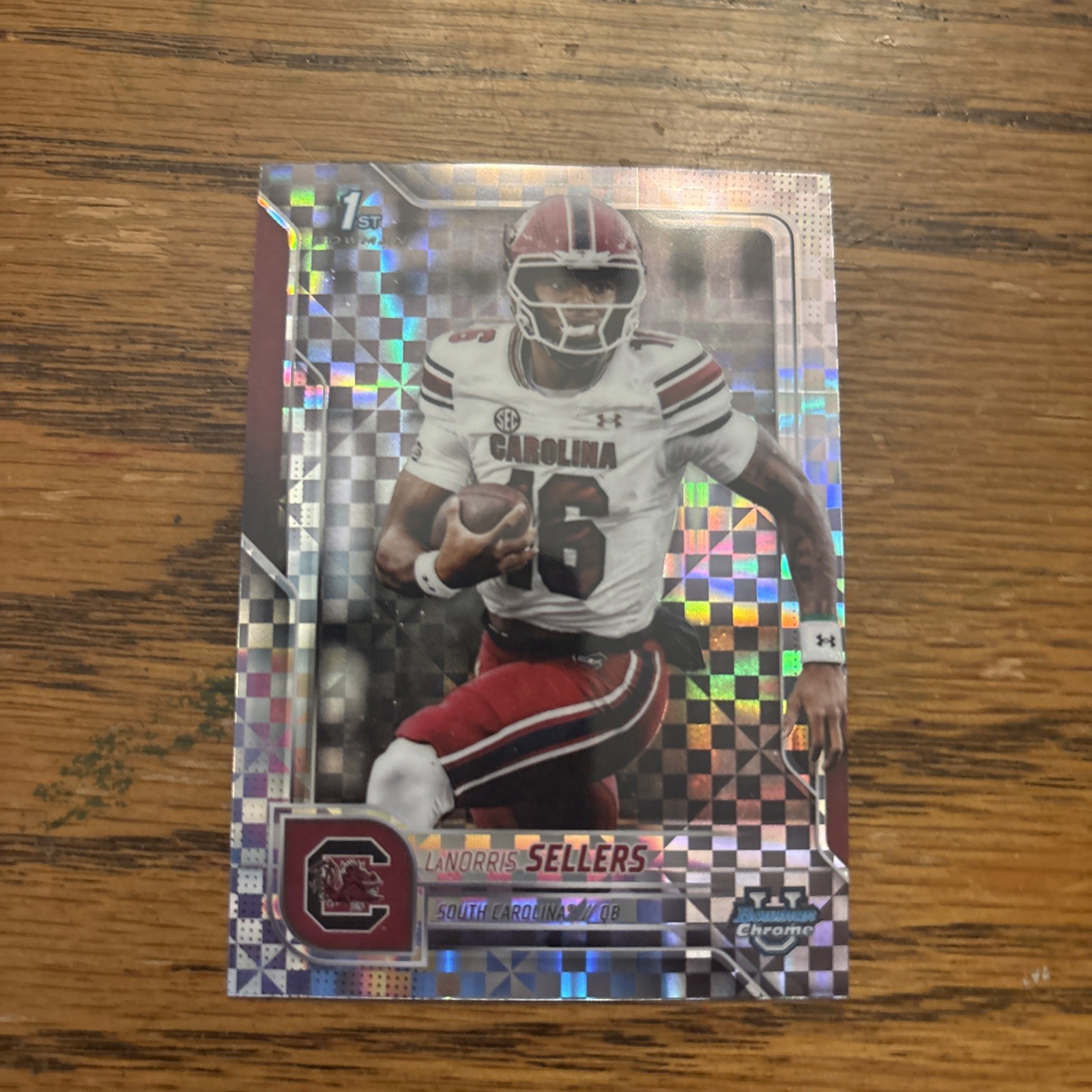 2025 Topps Bowman U Chrome Football - Lanorris Sellers - 1st Bowman Xfractor