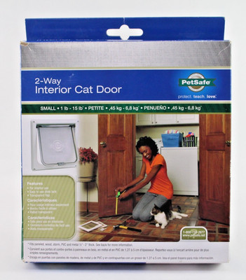 PetSafe ~ Small Pet 2-Way Indoor Flap Door Interior Use Dog Cat Up to 15lbs
