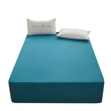 Twin XL Fitted Sheet Deep Pocket 15" Mattress Soft Microfiber Easy Care Blue