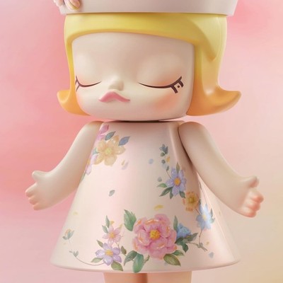 POP MART MEGA Royal Molly 400% Velvet Flowers, Toys for Mordern