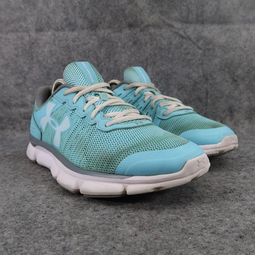 Under Armour Schuhe Damen 8,5 Sport Sneaker Turnschuhe Laufen Sport Aktiv Blau