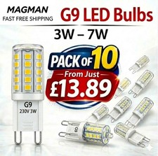 10 x G9 LED Light Bulbs 3W,5W,7W | Replace Halogen Capsule | Warm Natural Cool