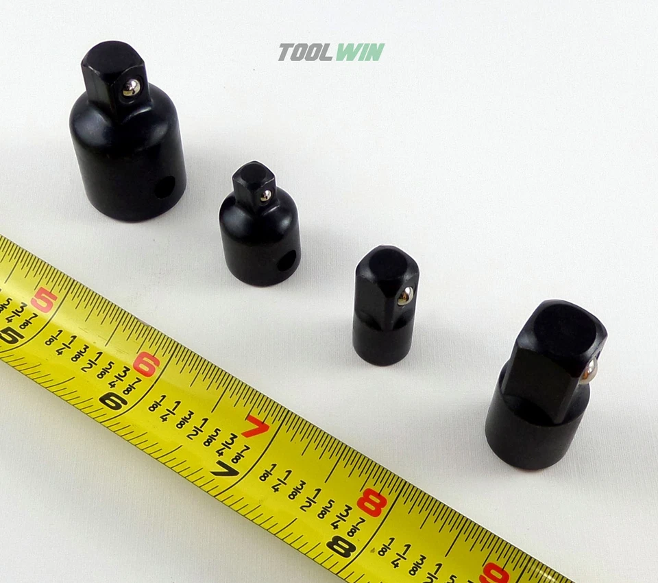 4 pc Socket Adapter Set 3/8", 1/2”, 1/4" Drive Air Impact Reducer Kit - Image 3 of 4