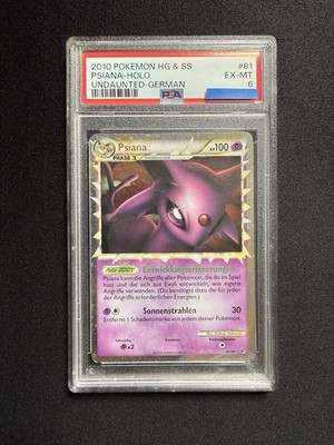 Pokémon Pisana Holo 81/90 HeartGold & SoulSilver Undaunted PSA 6 Pokemon