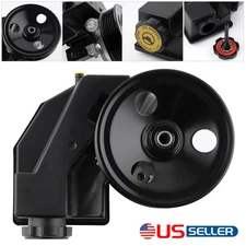 Power Steering Pump w/ Pulley & Reservoir For 1999-2004 Jeep Grand Cherokee A+