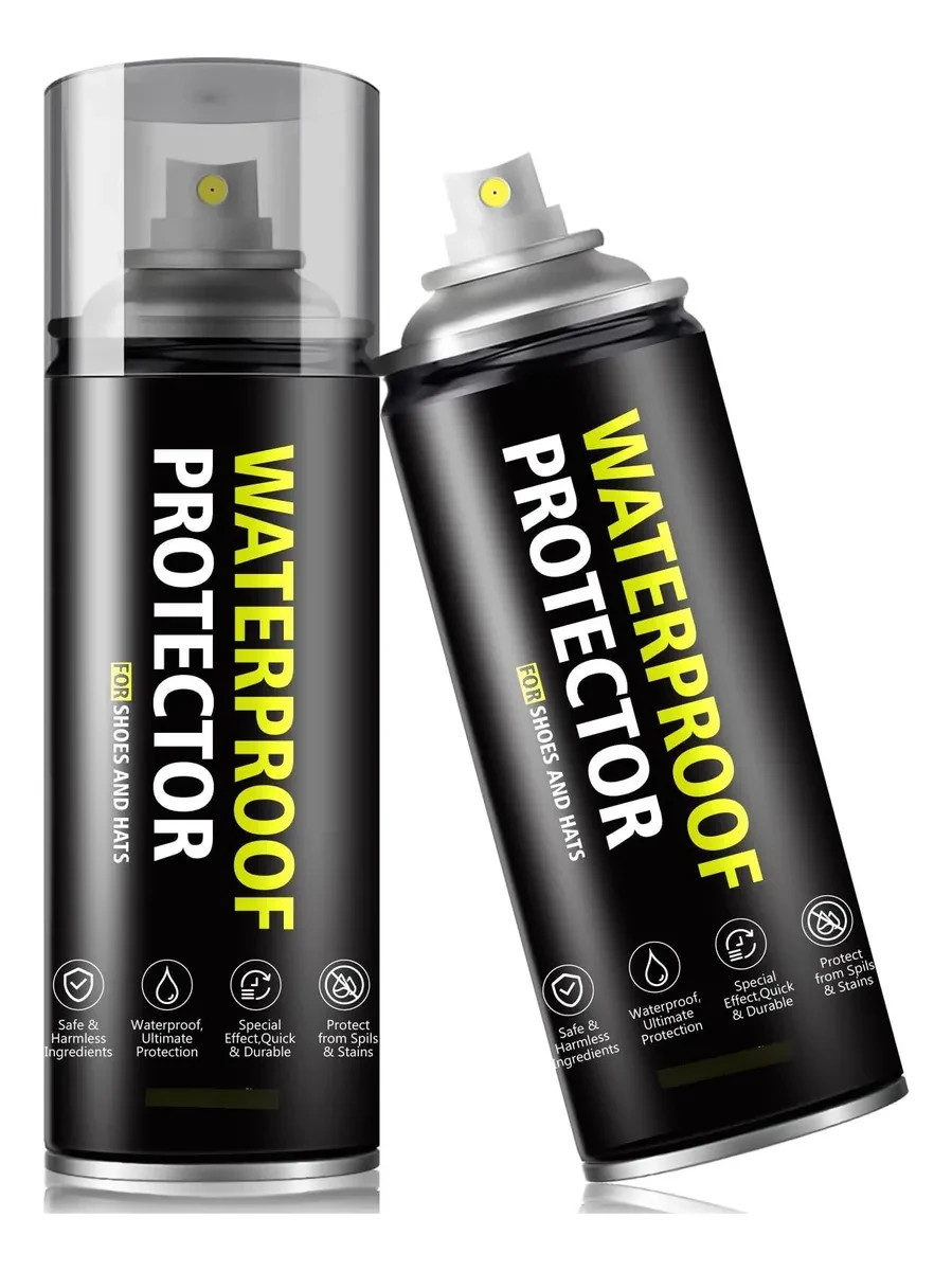 2 Count Shoe Protector Spray: Nano Protection for SNeakers, Suede, Leather Shoes