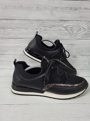 Remonte weiche schwarze Sneaker Herren Größe 44 (UK 10). PP