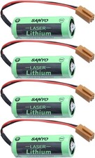 US 4X SANYO CR17450SE-R 3V 2500mAh PLC lithium Battery For FANUC A98L-0031-0012