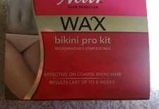 Nair Bikini Pro Kit Hair Removal Wax Kit Microwaveable Stripless Wax 3.5oz