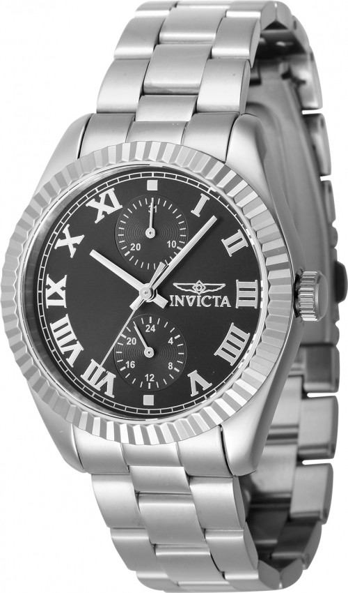 Invicta Ladies GMT Quartz Watch Black Dial 47434 Date Feature