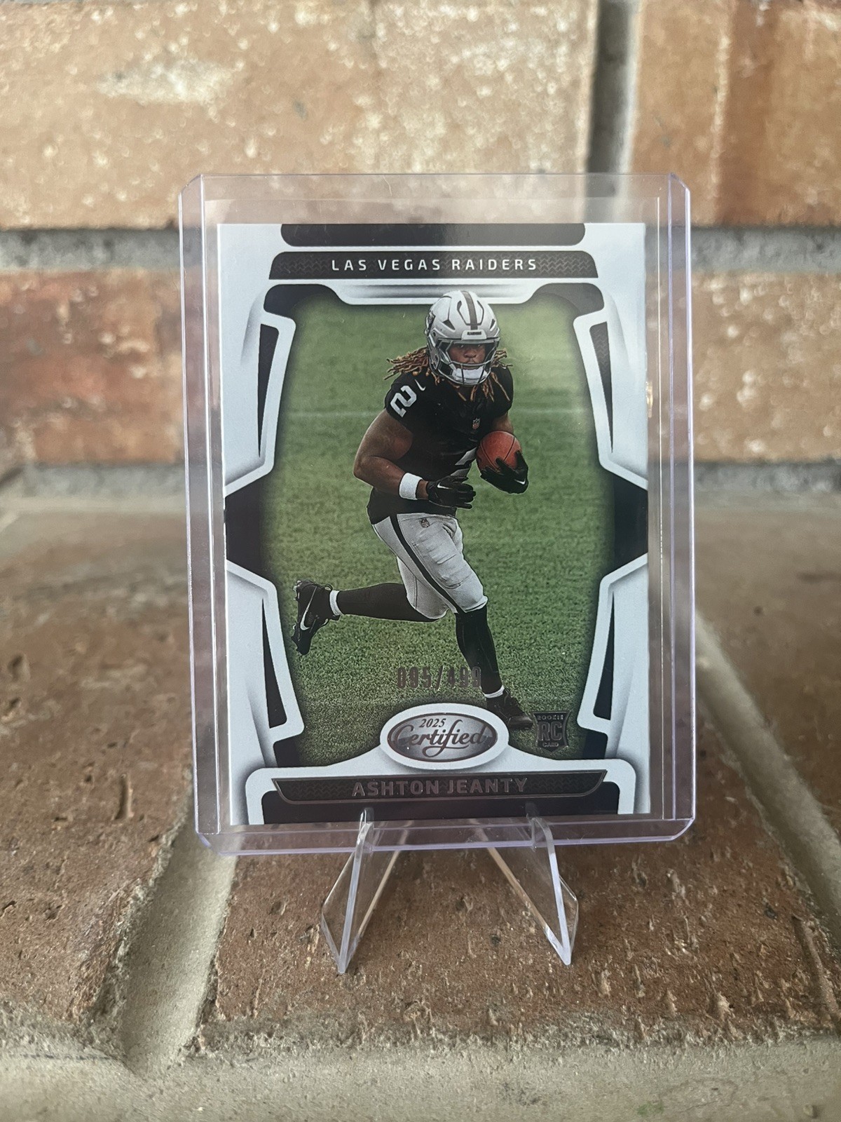 2025 Panini Certified Ashton Jeanty Rookie /499 no. 125 Las Vegas Raiders