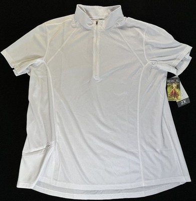 NWT Kerrits Ventilator Shirt Womens 2X White Short Sleeve Riding Athletic