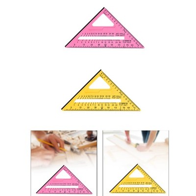 Carpentry Triangle Ruler Protractor Metric and Imperial Multipurpose Portable