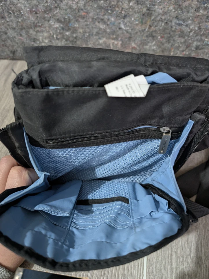 Travelon Bandolera Bandolera Mochila Mensajero Bolso de Viaje Negro Correa Ajustable Foto 3 de 4