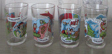 Lot de 4 verres moutarde