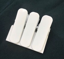 Kimono Clip 3 Large White Inner Elastic Used Japan