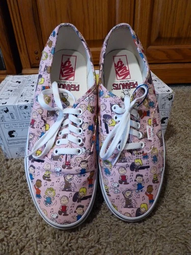 NEW VANS Peanuts Dance Party Skate Sneakers Mens Size 9.5 Women’s 11 EU 42.5