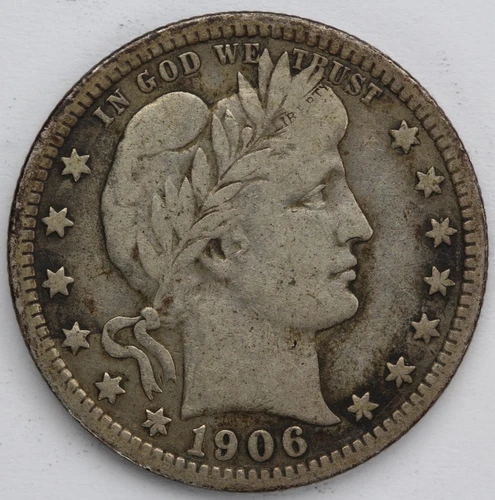 F 1906  Barber Quarter