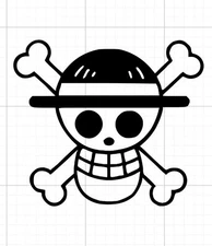 One Piece Pirate Logo Gamer Anime Funny Automotive Decal Vinyl Sticker