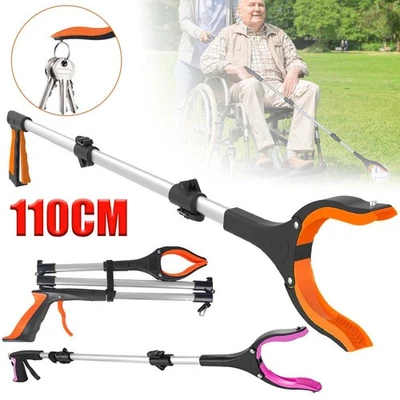 MARKENLOS 110cm Greifhilfe mit Magnet | Greifzange | Müllzange | Greifarm | Müllsammler DE
