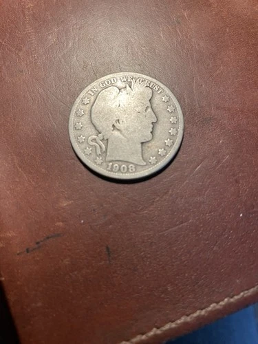 1908 O Barber Half Dollar circulated