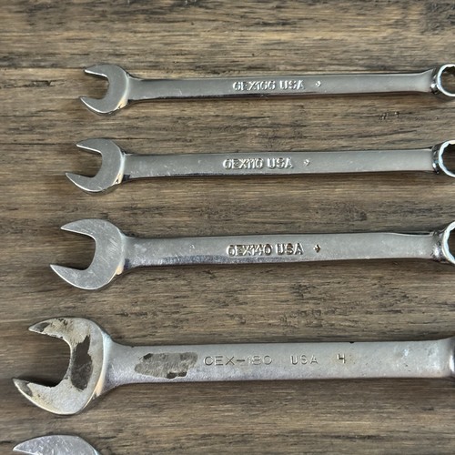 Snap On Tools USA OEX 8pc SAE 5/16–1" Short Stubby Combination Wrench Set Mixed - Picture 17 of 18
