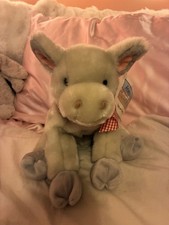  Animal Alley Soft Gray Cow Calf  NWT 