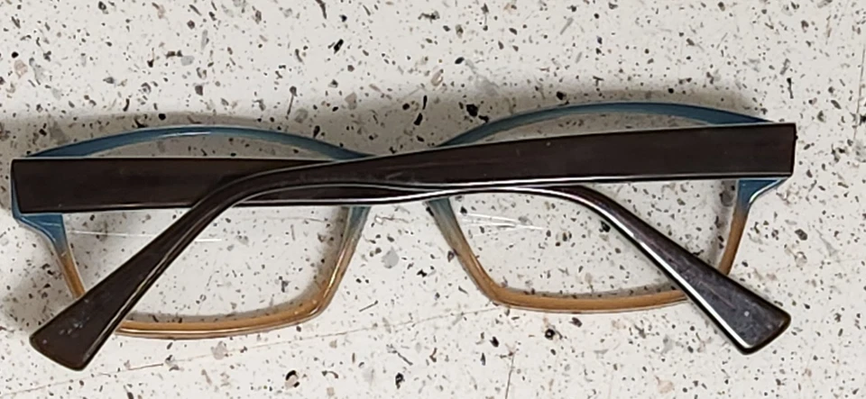 Jean La Font "Lin 5020" Anteojos Marrón Azul Monturas Usadas Muy Bonitas Algunas Usadas Foto 2 de 4