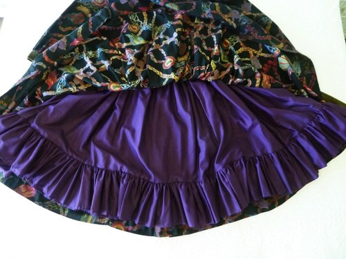 Vtg 70/80s Francois Bouthillier Victorian Prairie Fit+FULL Dress Girl 14 Wm XS S - Picture 12 of 19