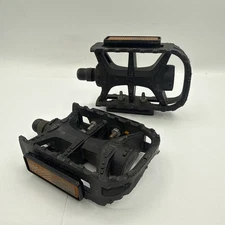 Vintage MKS G-8000 Platform Pedals Mountain Bike BMX 9/16" Japan W / Reflector