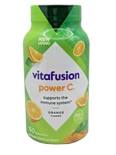 Vitafusion Power C Orange Vitamin C 150ct Gummies Immune Support, 12/2025, H445