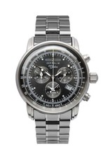 Zeppelin 100 Jahre Chronograph Black with Metal Bracelet Black Dial 42mm Wrist
