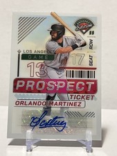 Orlando Martinez 2024 Panini Prospect Edition Auto #139 Los Angeles Angels
