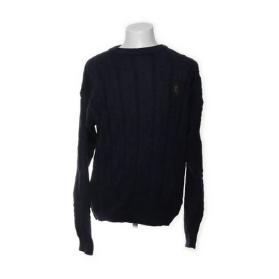 Chaps Ralph Lauren, Strickpullover, Größe: XL, Blau, Baumwolle, Zopfstrick #Arx