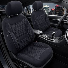 2x Sitzbezüge passend für Ford Edge 1 ab 2006-2015 (Schwarz) | PRIME