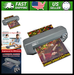 SINCHI 13" Commercial Laminator 4-Roller No-Jam for Office School Business