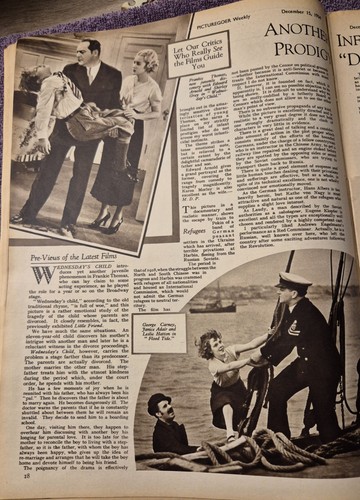 Very Rare PICTUREGOER Mag December 15th 1934 Jackie Cooper With Booklet. - Picture 7 of 19