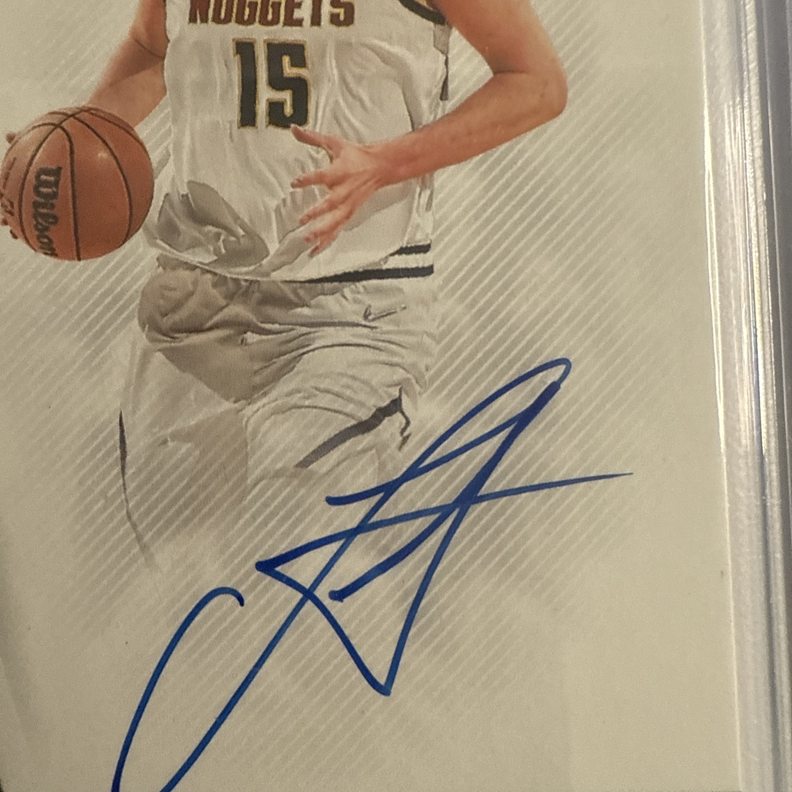 15/25 JSY# 1/1 ! 2021-22 Panini Flawless Nikola Jokic Momentous Auto #MMA-NKJ view 4