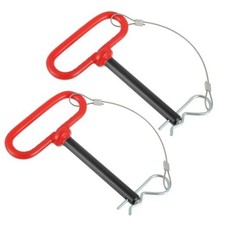 1/2" x 4"c Clevis Pin Hitch with Rubber-Coated Handle, Trailer 1/2 x 4 inch