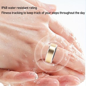 Step Count Ring IP68 Water Resistant Smart Ring Health Tracker For Indoor