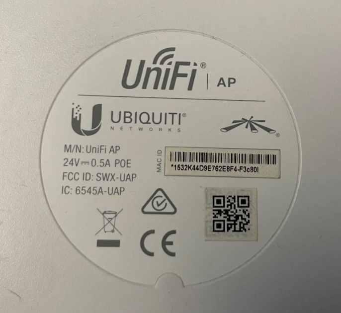 Ubiquiti Unifi AP POE беспроводная точка доступа 24V-0.5A POE UAP - Изображение 4 из 4