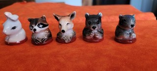 Lot of 5 Sewing Thimble collectibles