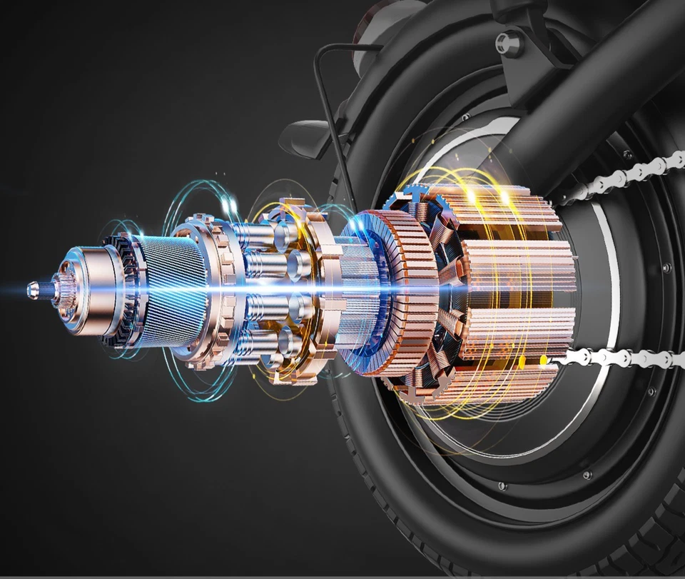 Foldable Electric Bike Peak 1500W 45Miles 30MPH EBikes UL2849 Certified Adult US - Image 3 of 4