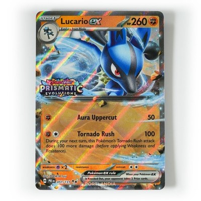Pokemon - Lucario ex - Stamped - 051/131 - SV Prismatic Evolutions - Promo Karte