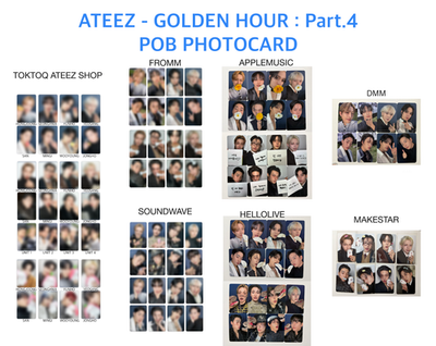 #ad presale ATEEZ GOLDEN HOUR : Part.4 POB Photocard $21.00