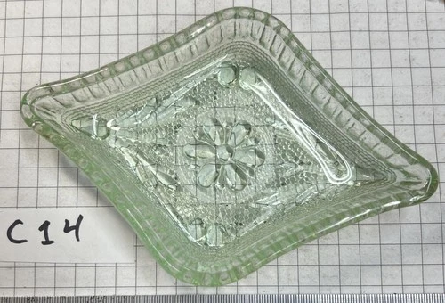 Light Green Trinket Dish, Very Cute - Maybe Depression Glass?