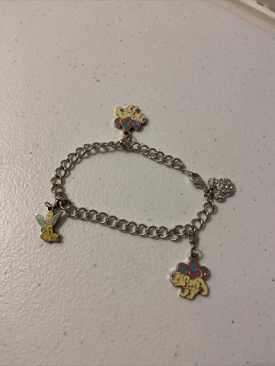 Disney Charm Necklace 101 Dalmatians Charms 1 Tinker bell Charm