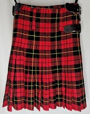 Scottish Kilt Red Tartan Plaid Mens Size 26
