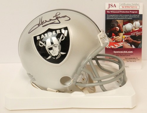 Oakland Raiders HOWIE LONG Autographed Signed Authentic Mini Helmet - JSA COA