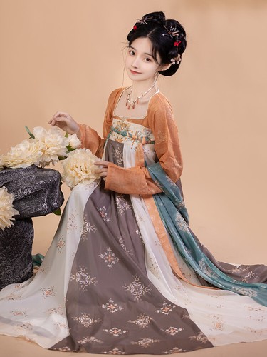 Costume cosplay donna cinese Hanfu ricamo tang stile dinastia vestito abbigliamento - Foto 7 di 21